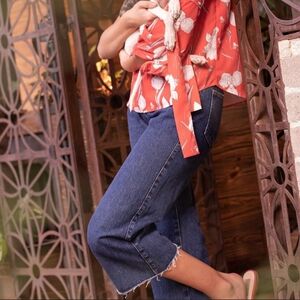 Arkitect & Daniella Batlle cropped wide leg jeans